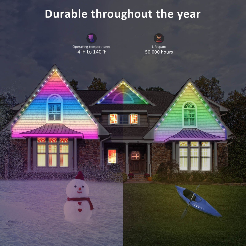 π
 Early Christmas 49%OFF - Smart Rainbow LED Permanent Outdoor Light - Smartlight π
